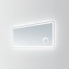Innoci-Usa Electra 60 in. W x 28 in. H Rectangular Round Corner LED Mirror with Cosmetic Mirror 63666028